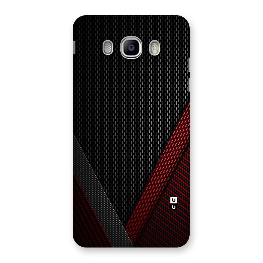 Classy Black Red Design Back Case for Samsung Galaxy J5 2016