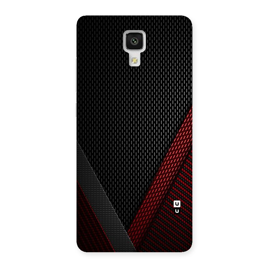 Classy Black Red Design Back Case for Xiaomi Mi 4