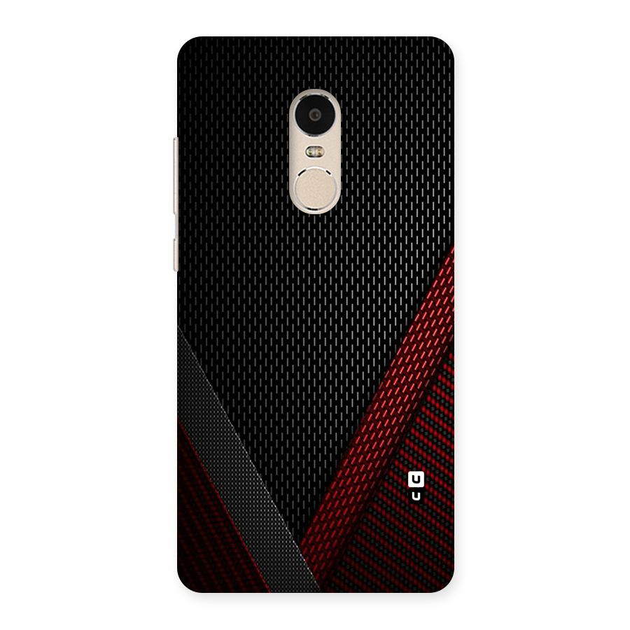 Classy Black Red Design Back Case for Xiaomi Redmi Note 4