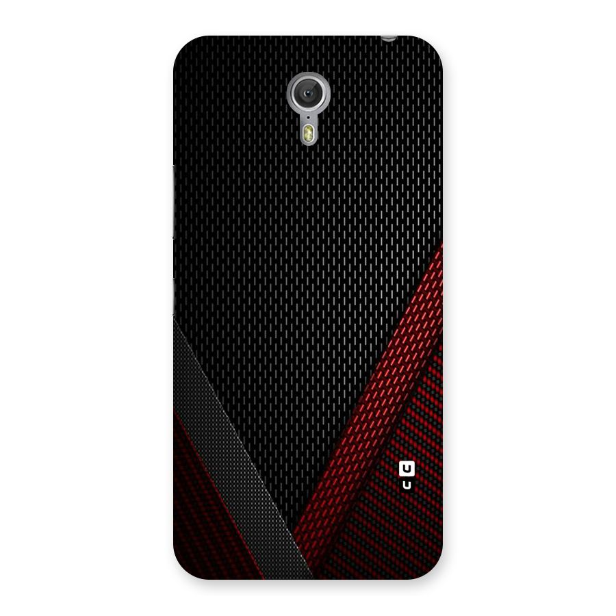 Classy Black Red Design Back Case for Zuk Z1