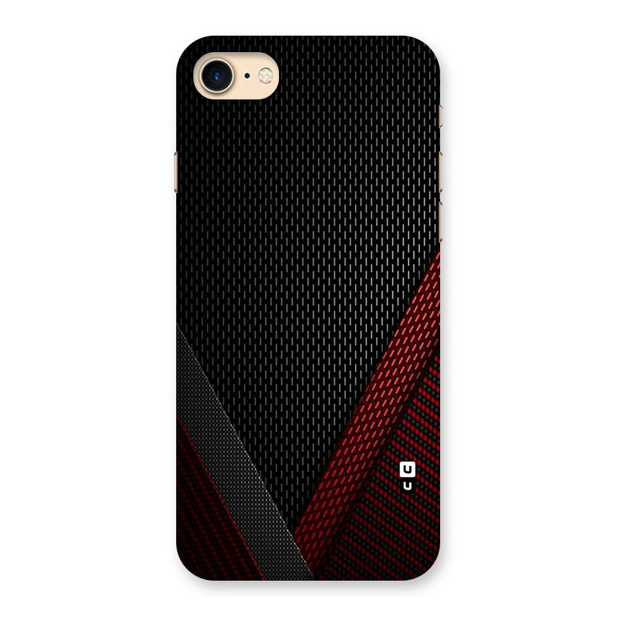 Classy Black Red Design Back Case for iPhone 7