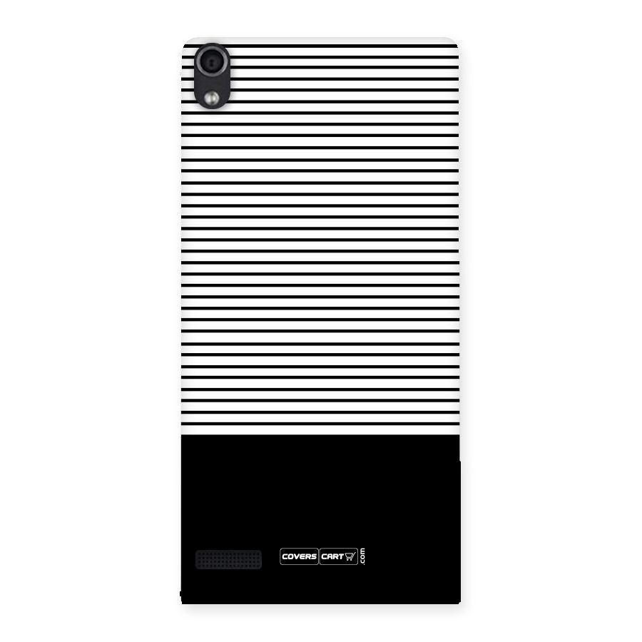Classy Black Stripes Back Case for Ascend P6