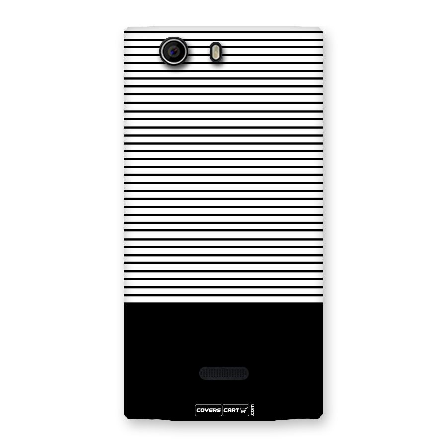 Classy Black Stripes Back Case for Canvas Nitro 2 E311
