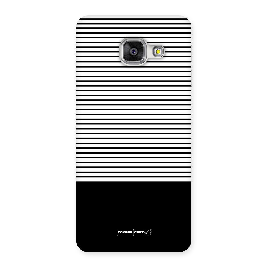Classy Black Stripes Back Case for Galaxy A3 2016