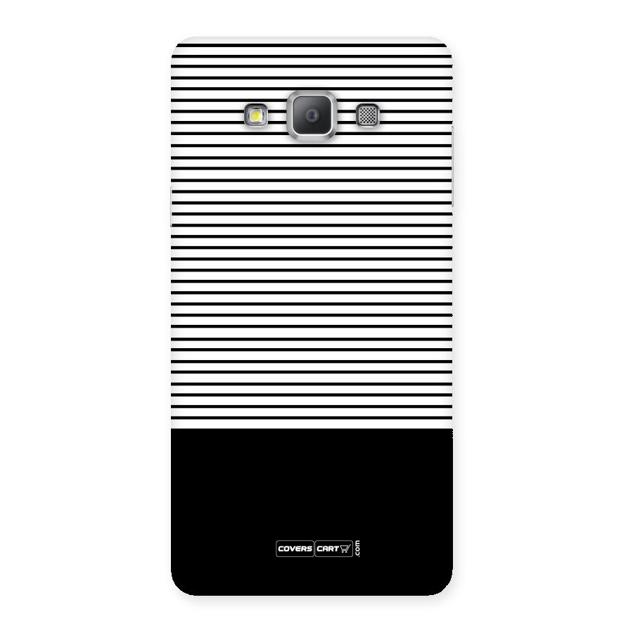 Classy Black Stripes Back Case for Galaxy A7
