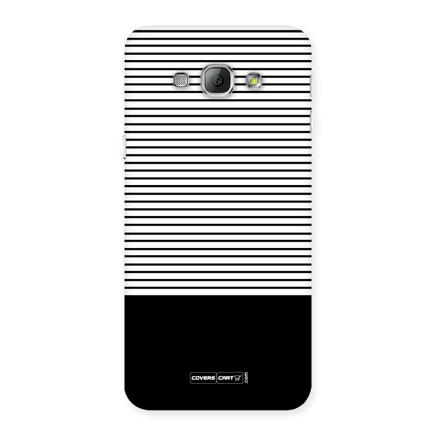 Classy Black Stripes Back Case for Galaxy A8