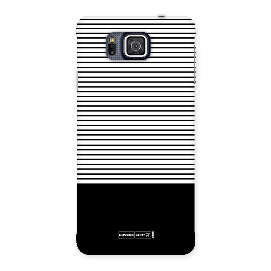 Classy Black Stripes Back Case for Galaxy Alpha