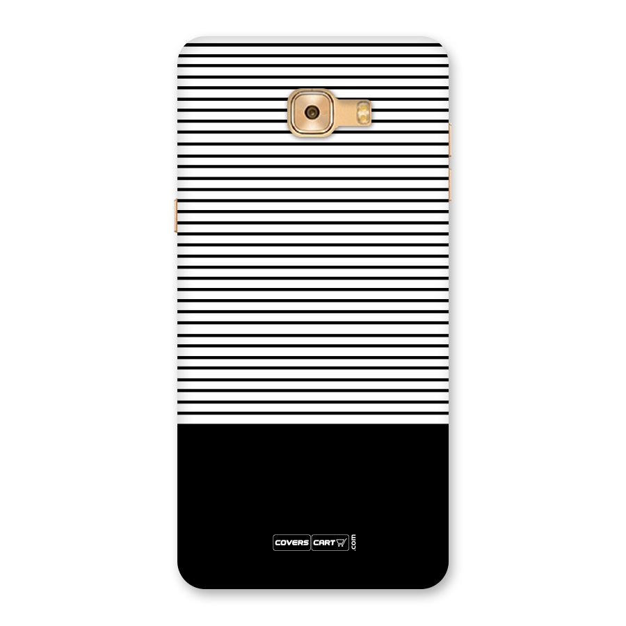 Classy Black Stripes Back Case for Galaxy C9 Pro