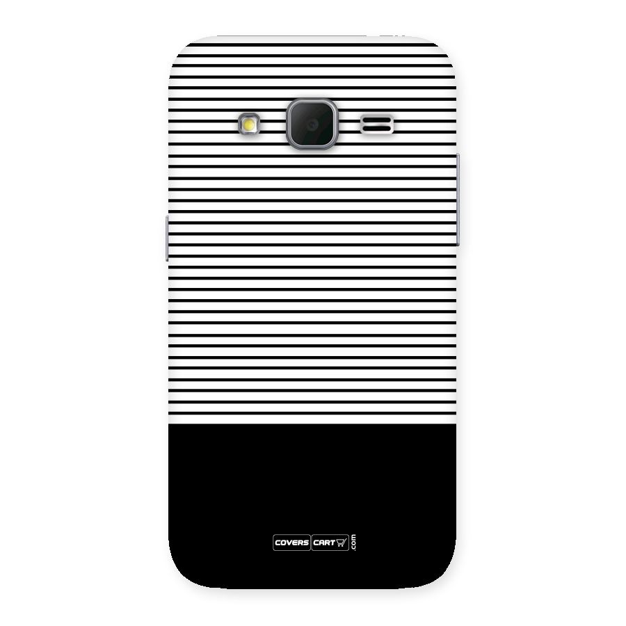 Classy Black Stripes Back Case for Galaxy Core Prime