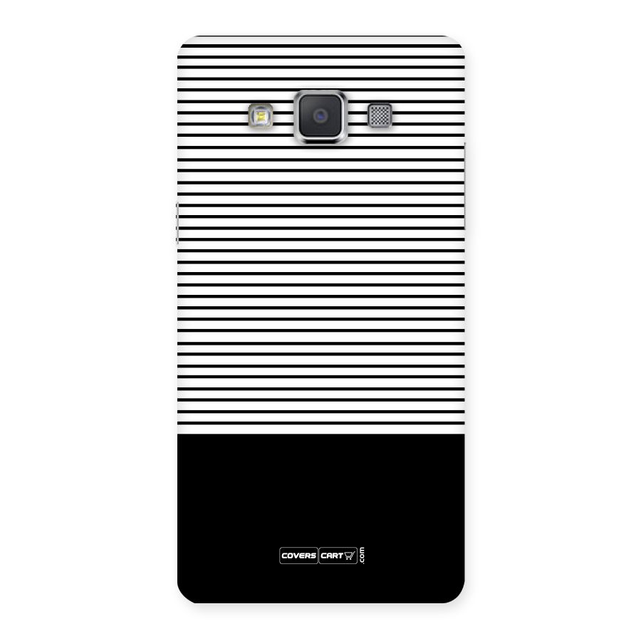 Classy Black Stripes Back Case for Galaxy Grand 3