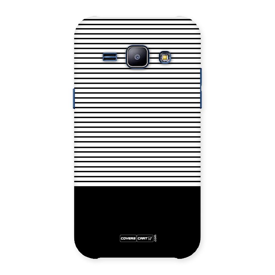 Classy Black Stripes Back Case for Galaxy J1