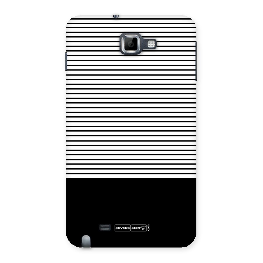 Classy Black Stripes Back Case for Galaxy Note