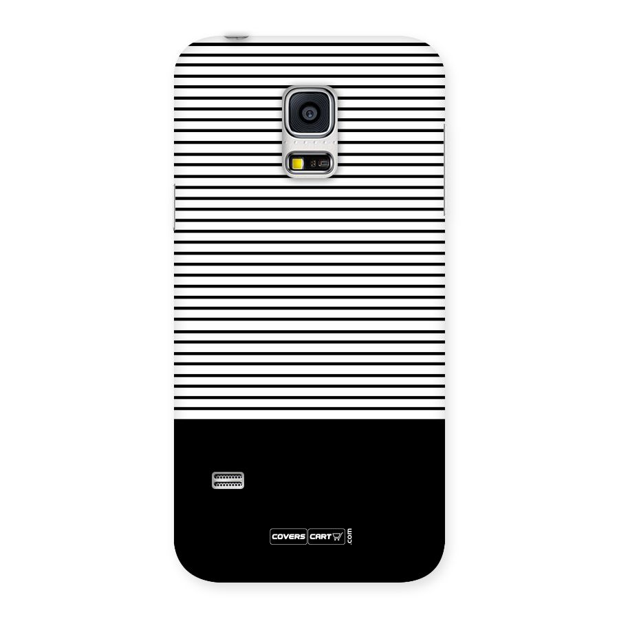 Classy Black Stripes Back Case for Galaxy S5 Mini