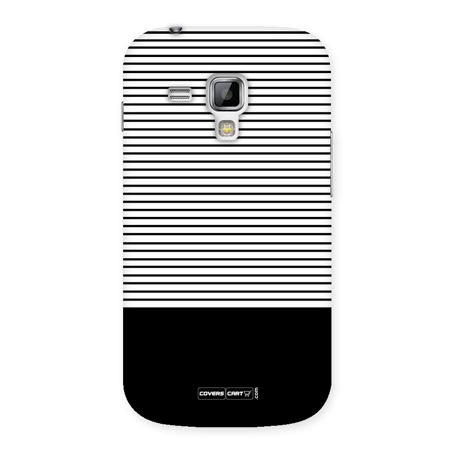 Classy Black Stripes Back Case for Galaxy S Duos