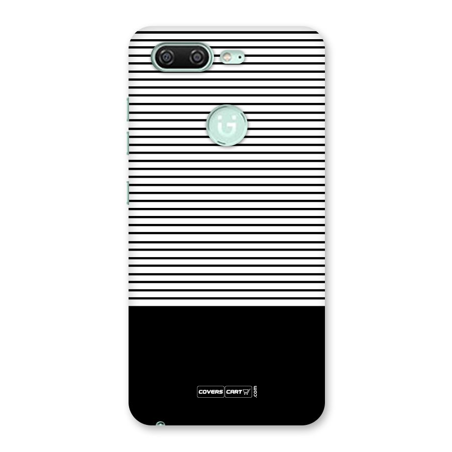 Classy Black Stripes Back Case for Gionee S10