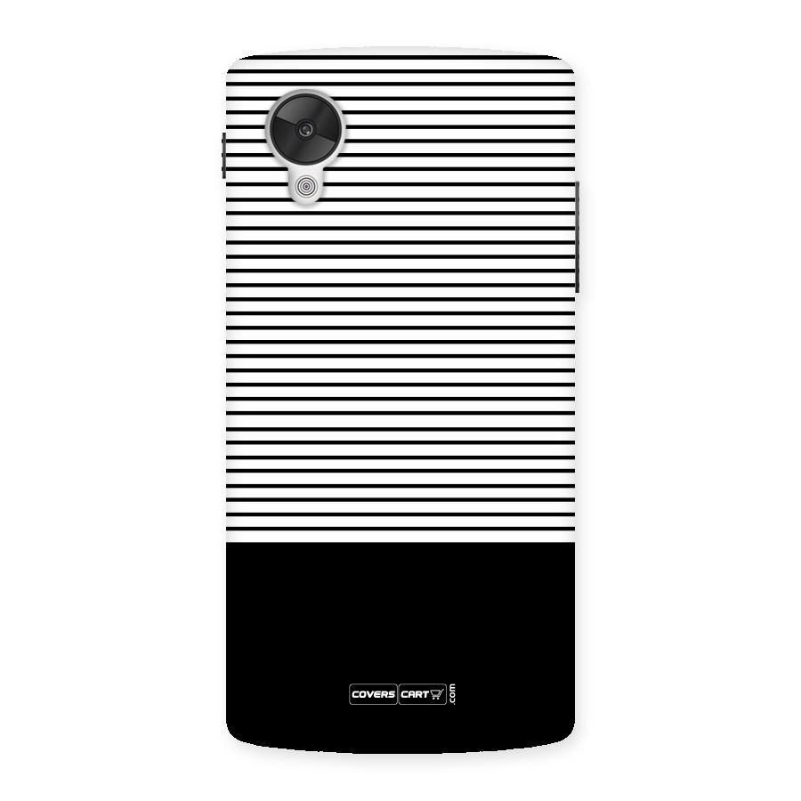 Classy Black Stripes Back Case for Google Nexsus 5