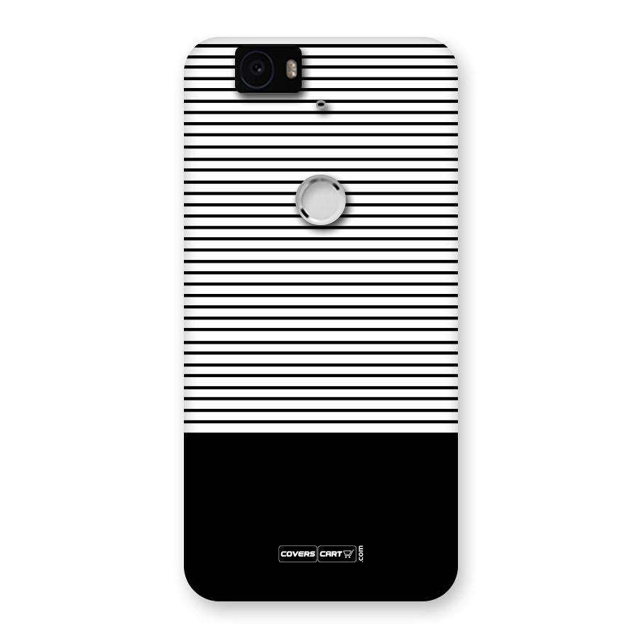 Classy Black Stripes Back Case for Google Nexus-6P