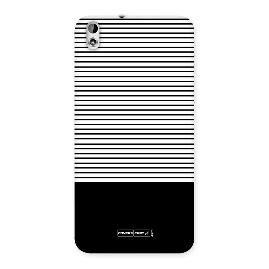 Classy Black Stripes Back Case for HTC Desire 816g