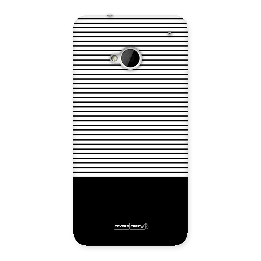 Classy Black Stripes Back Case for HTC One M7