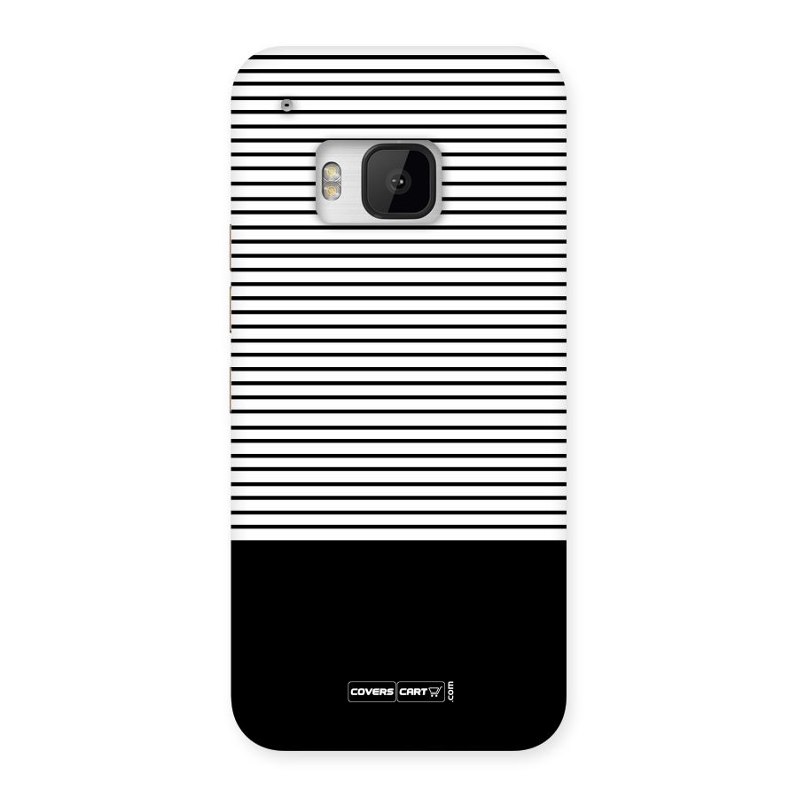 Classy Black Stripes Back Case for HTC One M9
