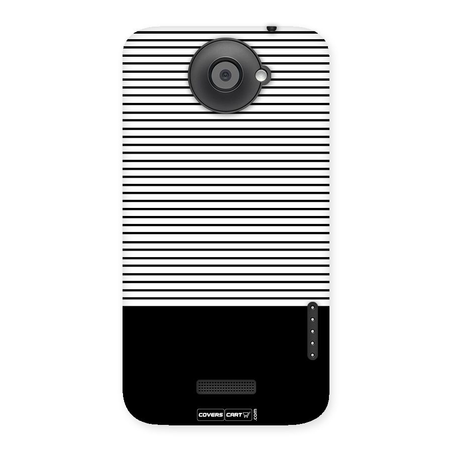 Classy Black Stripes Back Case for HTC One X