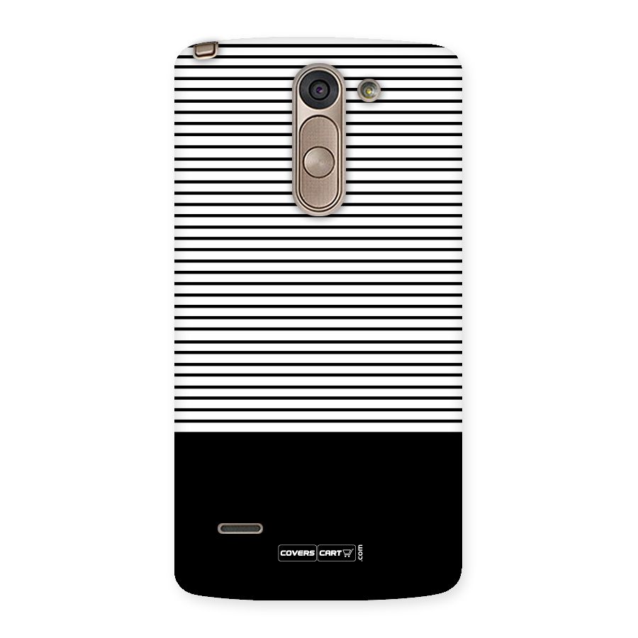 Classy Black Stripes Back Case for LG G3 Stylus
