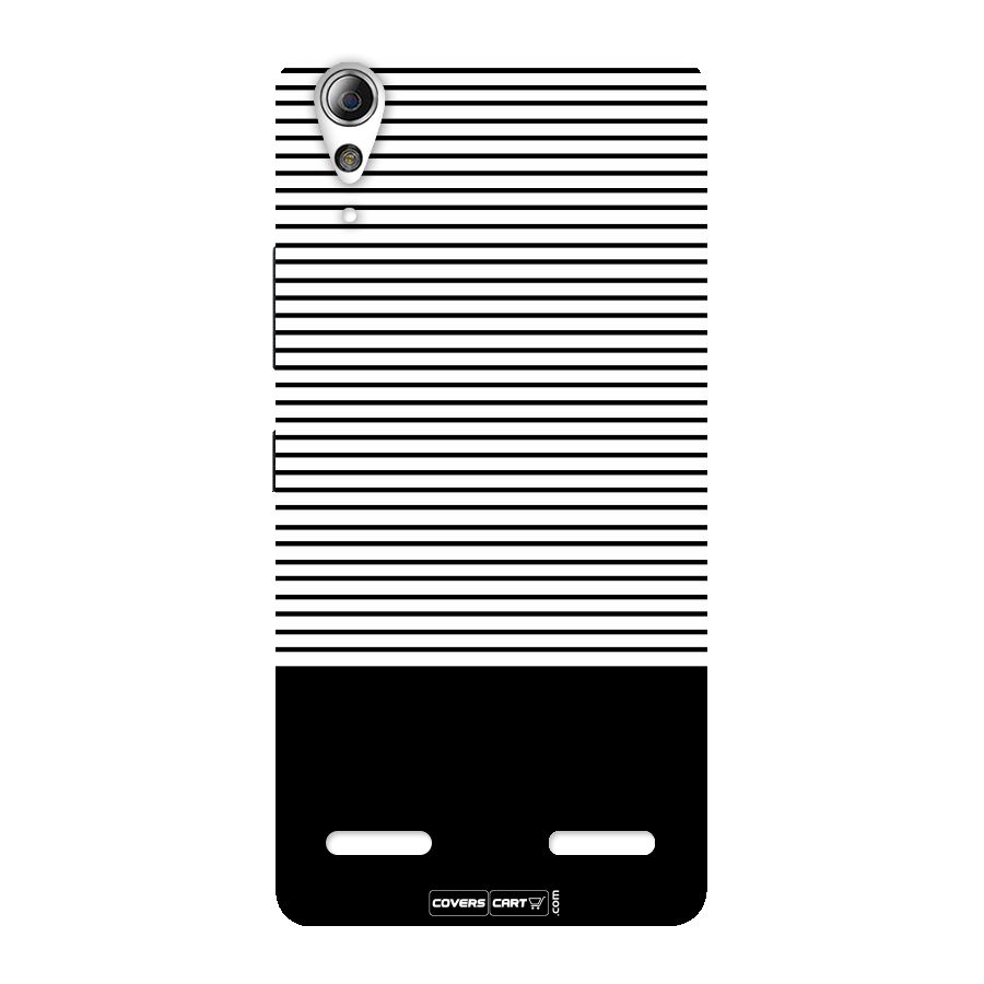 Classy Black Stripes Back Case for Lenovo A6000