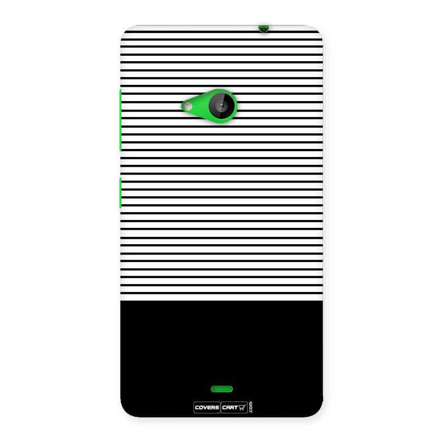 Classy Black Stripes Back Case for Lumia 535
