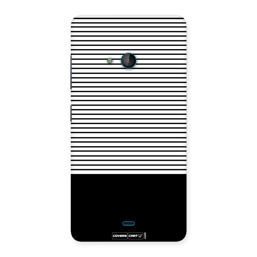 Classy Black Stripes Back Case for Lumia 540