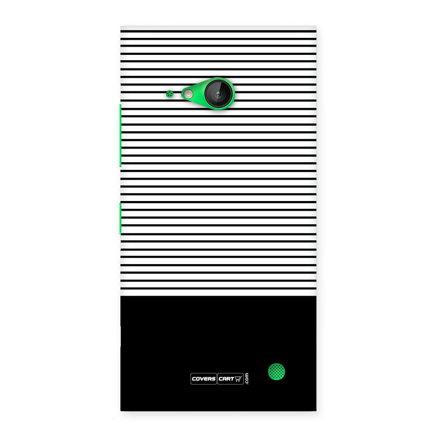 Classy Black Stripes Back Case for Lumia 730