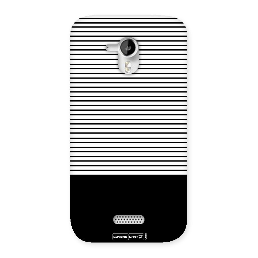 Classy Black Stripes Back Case for Micromax Canvas HD A116