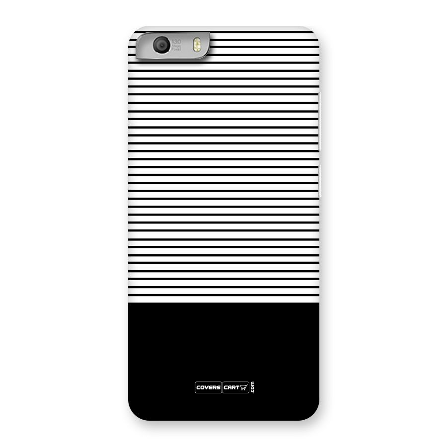 Classy Black Stripes Back Case for Micromax Canvas Knight 2