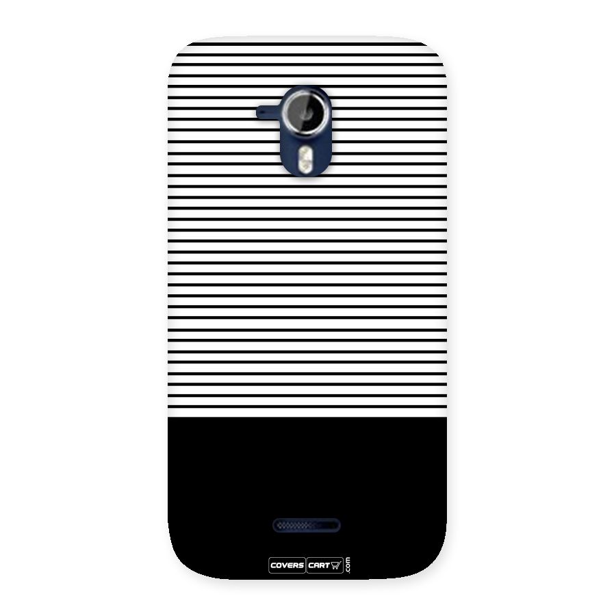 Classy Black Stripes Back Case for Micromax Canvas Magnus A117