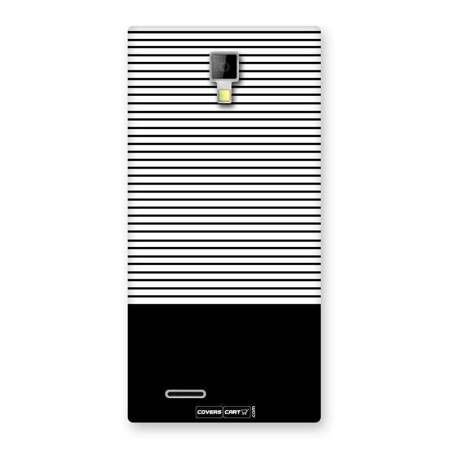 Classy Black Stripes Back Case for Micromax Canvas Xpress A99