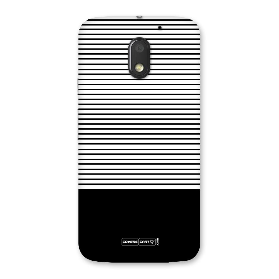 Classy Black Stripes Back Case for Moto E3 Power
