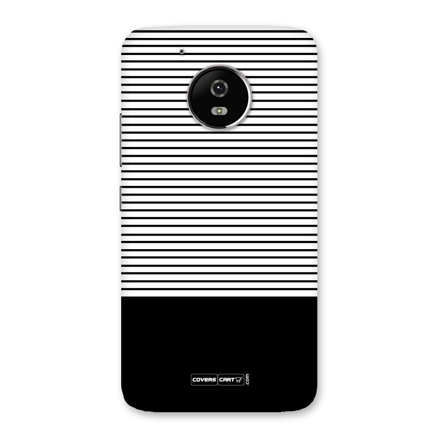 Classy Black Stripes Back Case for Moto G5