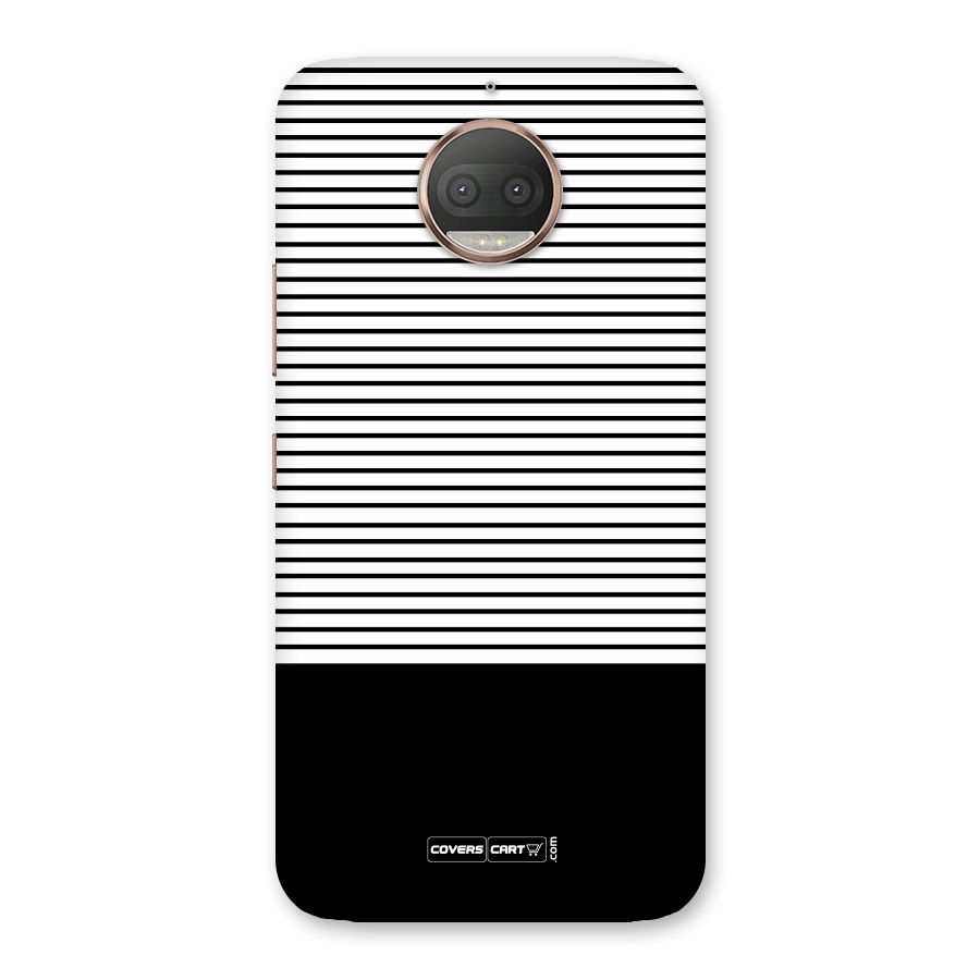 Classy Black Stripes Back Case for Moto G5s Plus