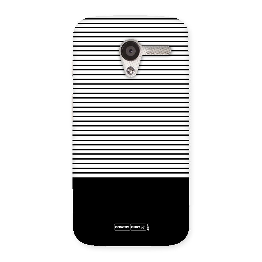 Classy Black Stripes Back Case for Moto X
