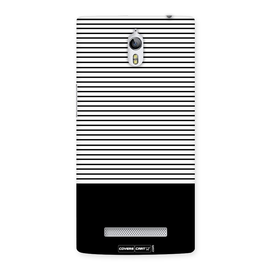 Classy Black Stripes Back Case for Oppo Find 7
