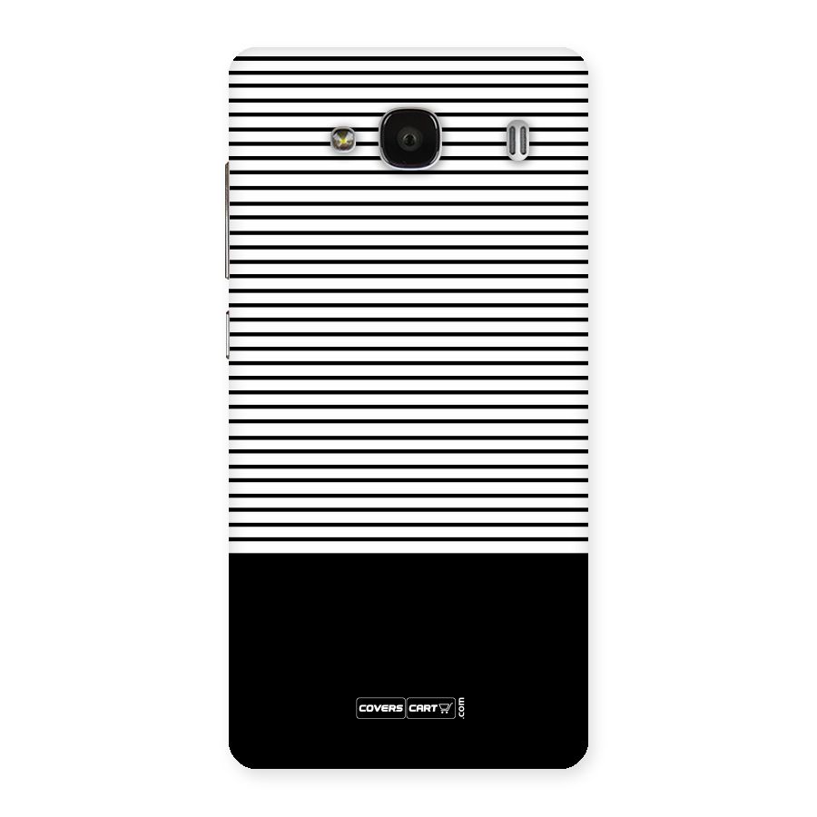 Classy Black Stripes Back Case for Redmi 2
