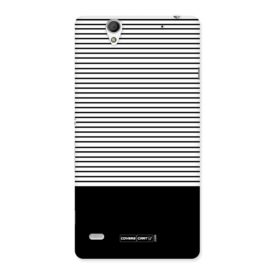Classy Black Stripes Back Case for Sony Xperia C4