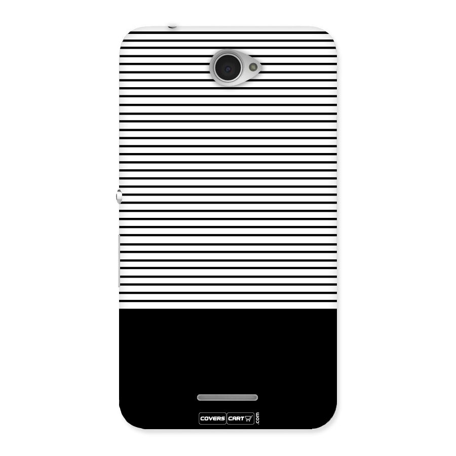 Classy Black Stripes Back Case for Sony Xperia E4