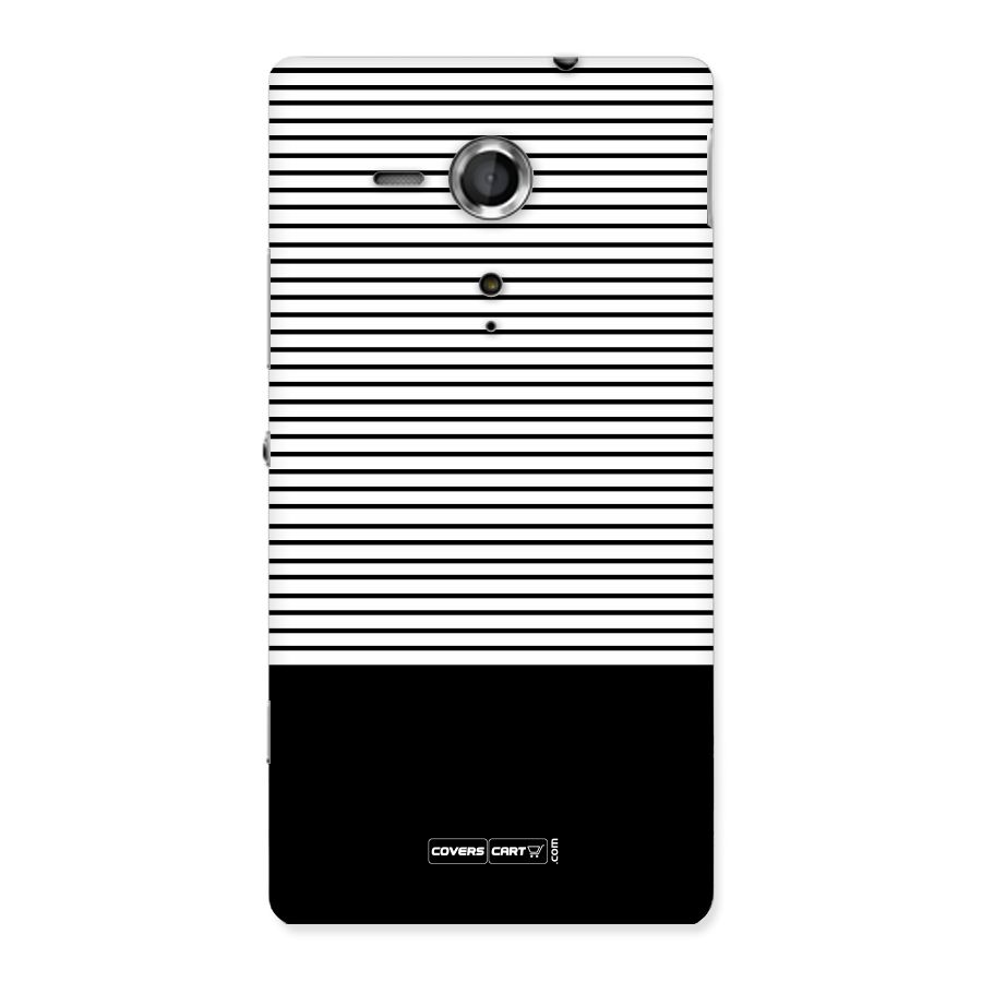 Classy Black Stripes Back Case for Sony Xperia SP