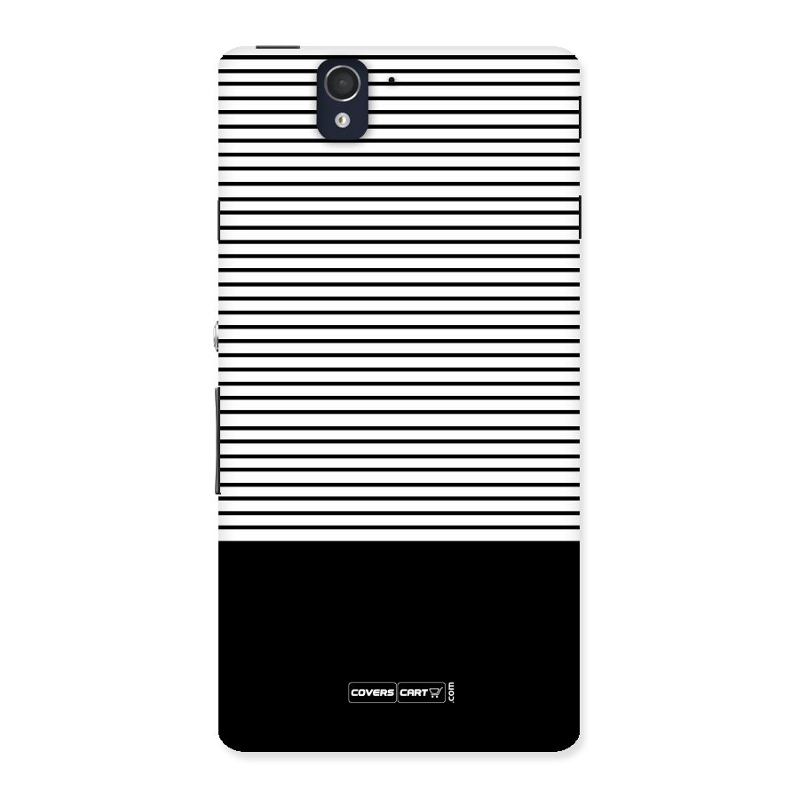 Classy Black Stripes Back Case for Sony Xperia Z