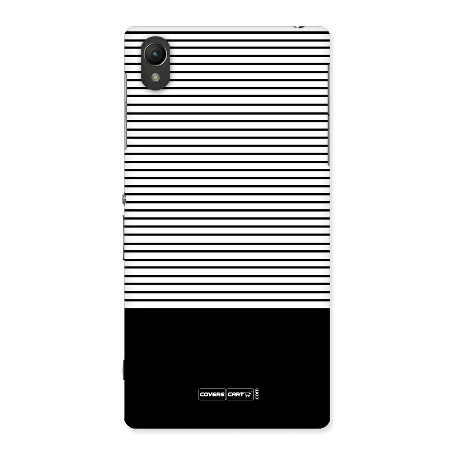 Classy Black Stripes Back Case for Sony Xperia Z1