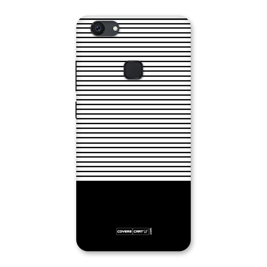 Classy Black Stripes Back Case for Vivo V7 Plus