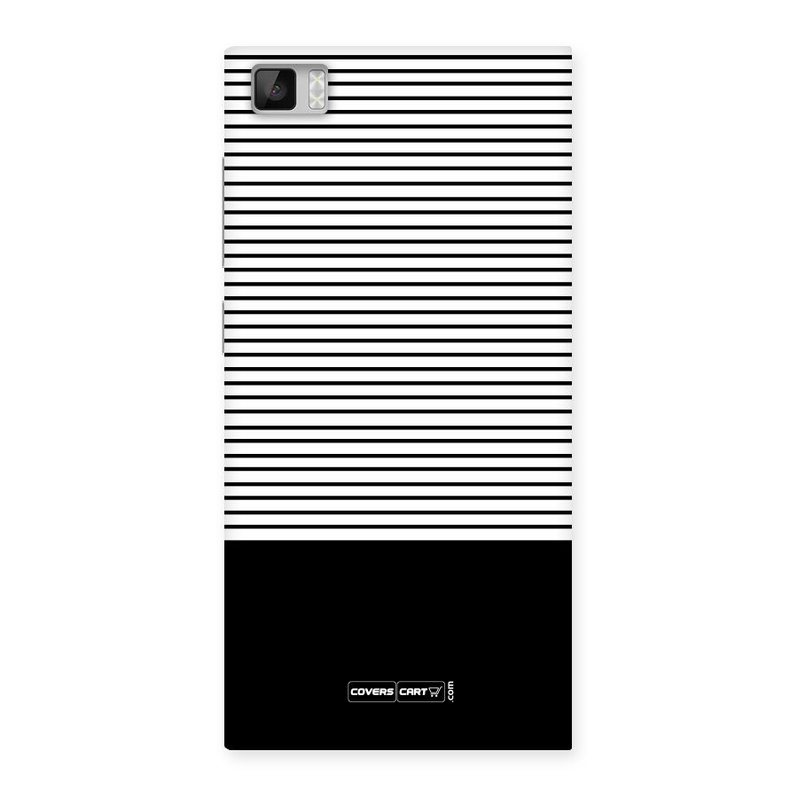 Classy Black Stripes Back Case for Xiaomi Mi3