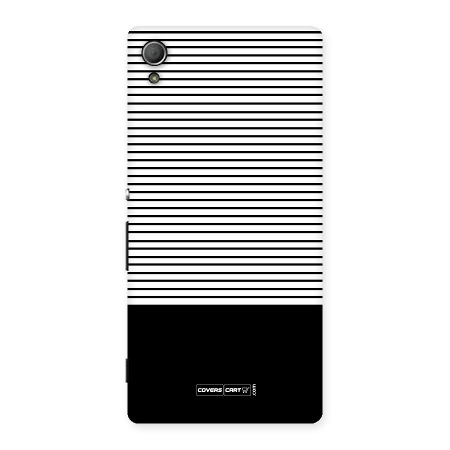 Classy Black Stripes Back Case for Xperia Z3 Plus