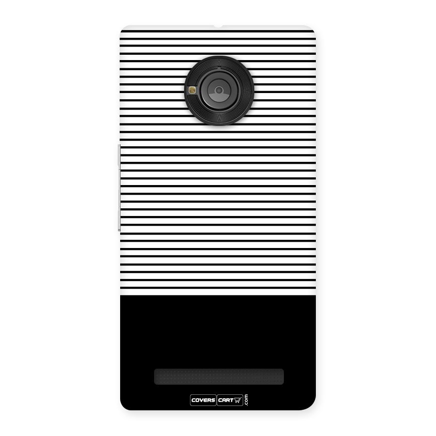 Classy Black Stripes Back Case for Yu Yuphoria