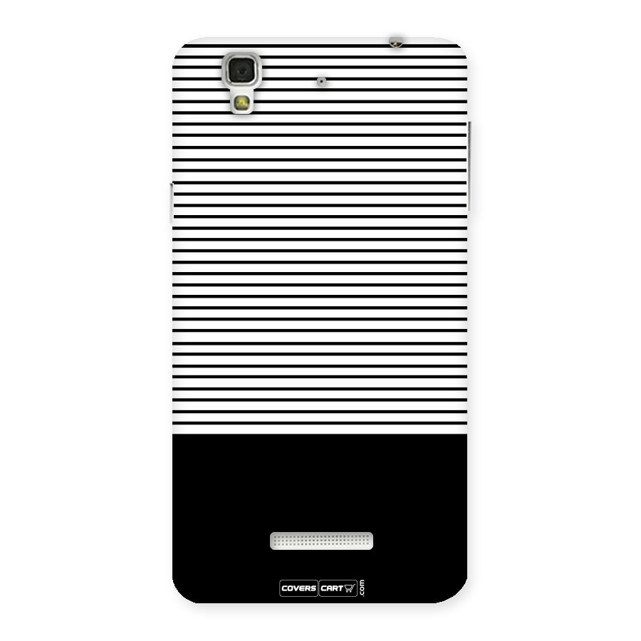 Classy Black Stripes Back Case for Yu Yureka